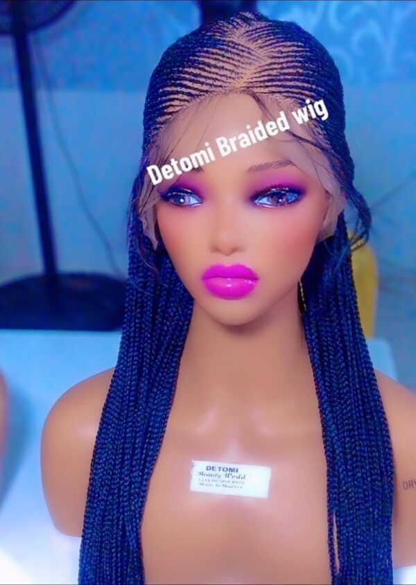 Braided Cornrow wig (black)