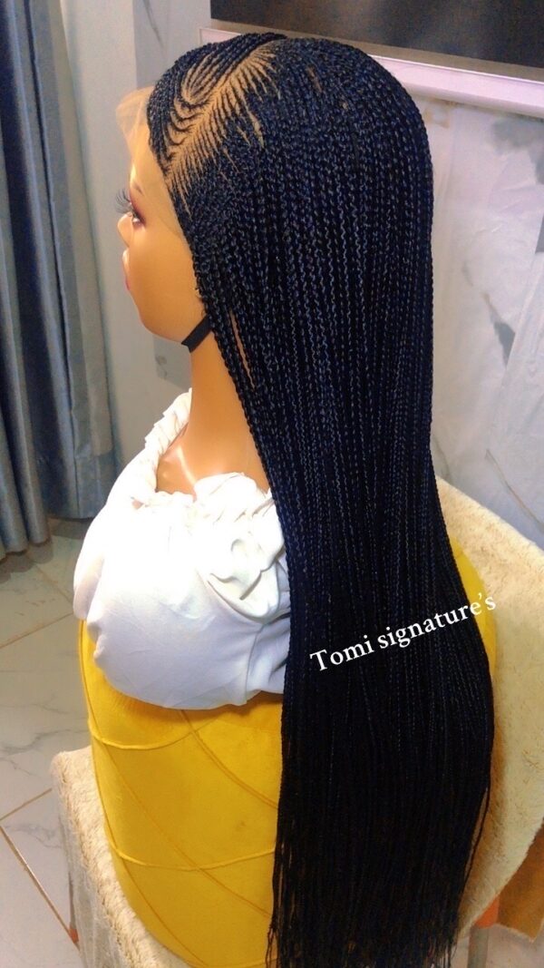 Flowing Cornrow Braided Wig - Image 4