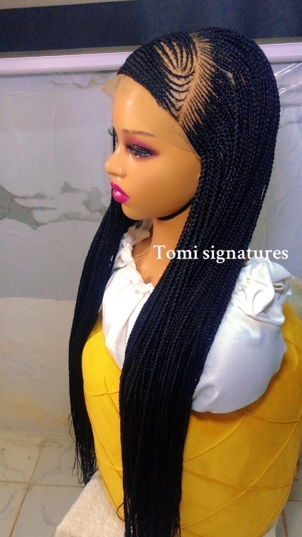 Flowing Cornrow Braided Wig - Image 2